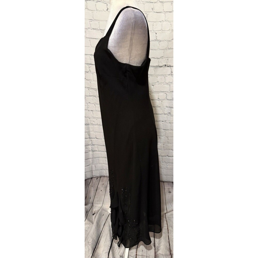 R & M Richards Women's Beaded V-Neck Two-Piece Dress 14 Petite - Picture 11 of 16